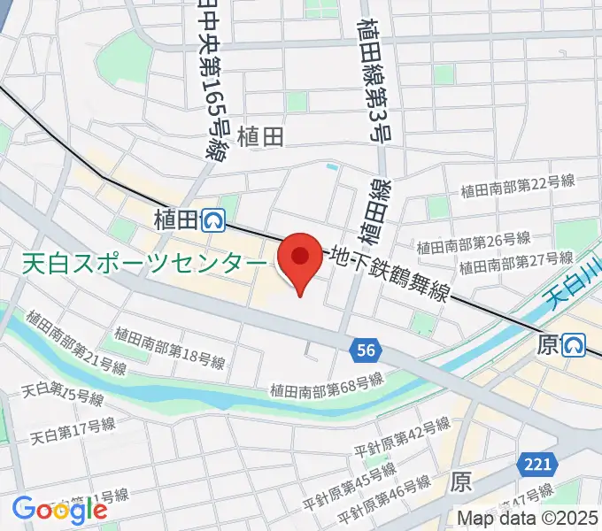 天白スポーツセンターの地図