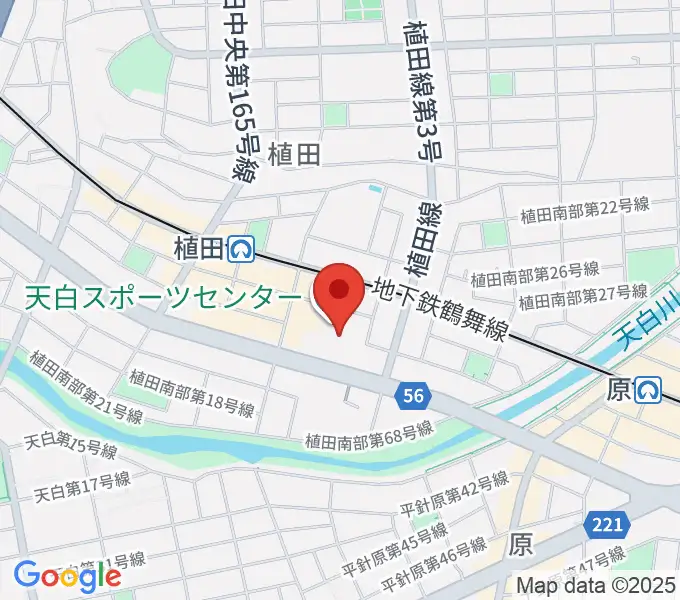 天白スポーツセンターの地図