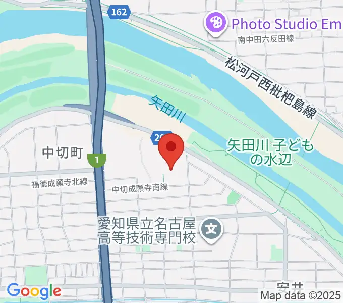 名古屋市北スポーツセンターの地図