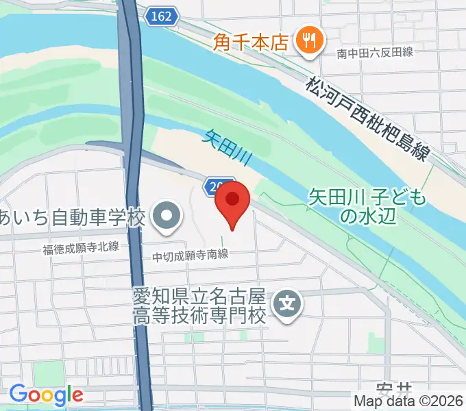 名古屋市北スポーツセンターの地図