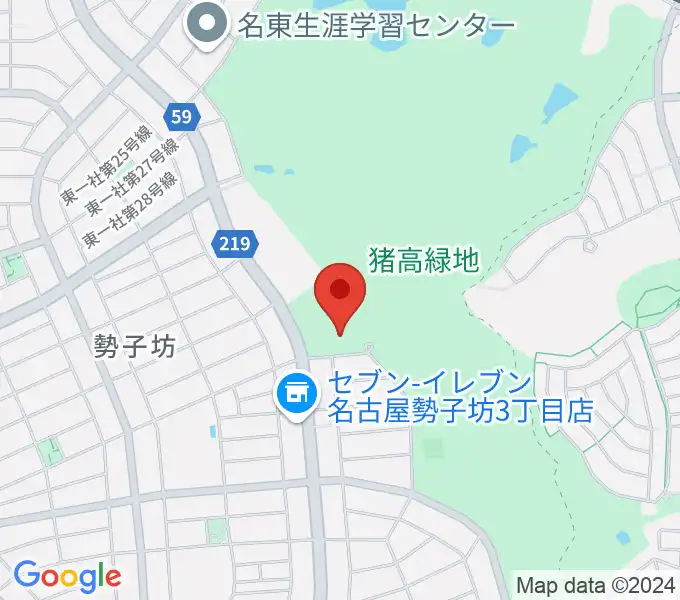 名古屋市名東スポーツセンターの地図