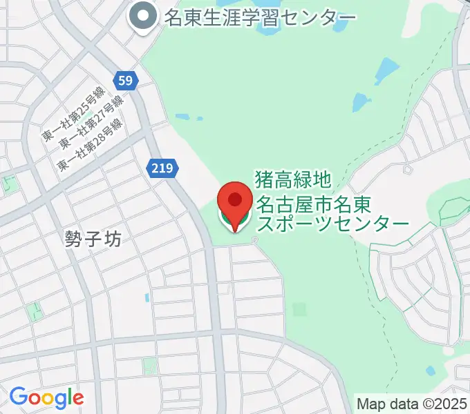 名古屋市名東スポーツセンターの地図