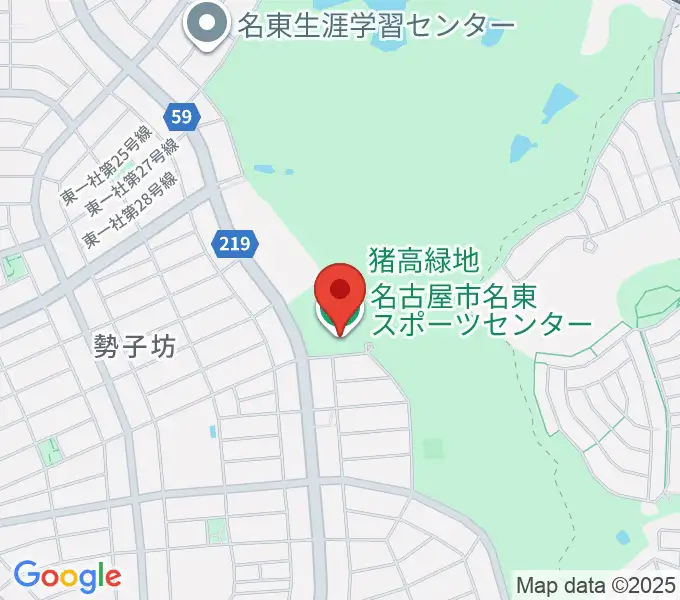 名古屋市名東スポーツセンターの地図