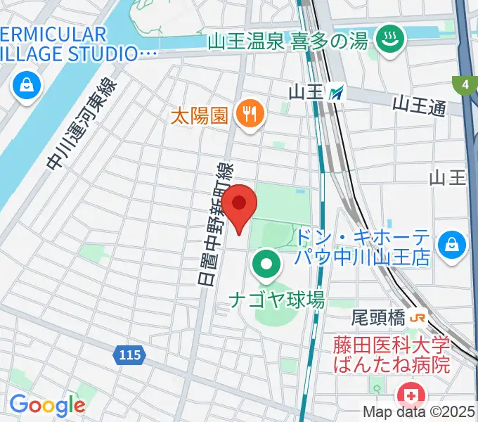 名古屋市露橋スポーツセンターの地図