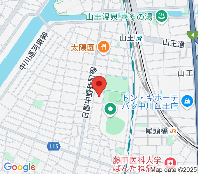 名古屋市露橋スポーツセンターの地図