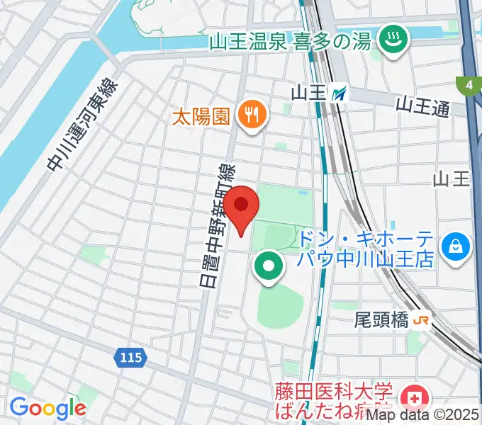 名古屋市露橋スポーツセンターの地図
