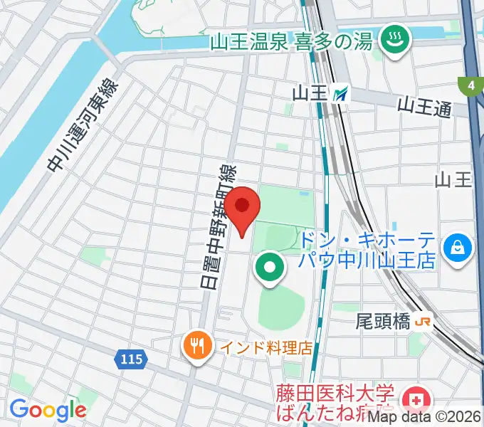 名古屋市露橋スポーツセンターの地図
