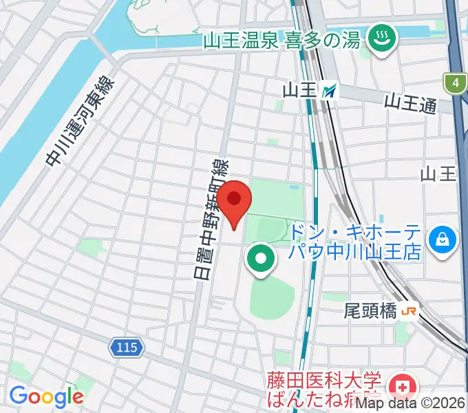名古屋市露橋スポーツセンターの地図