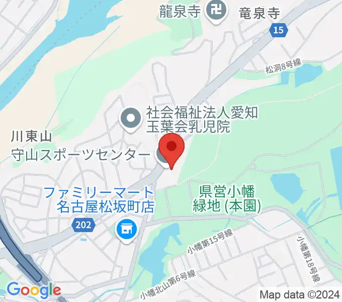 守山スポーツセンターの地図