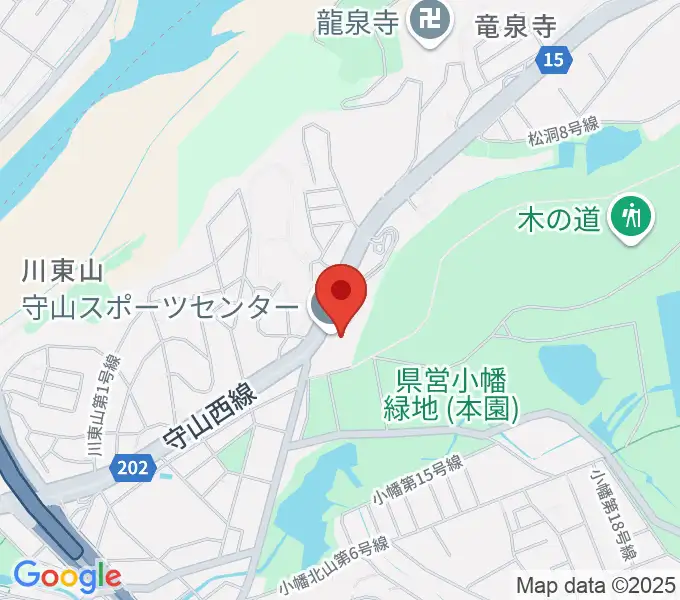 守山スポーツセンターの地図