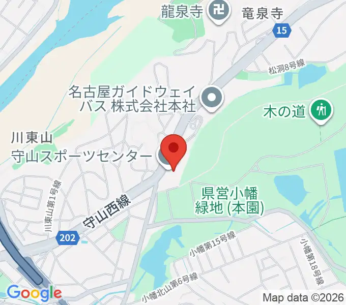 守山スポーツセンターの地図