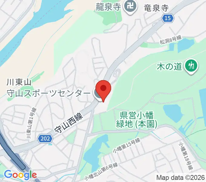 守山スポーツセンターの地図