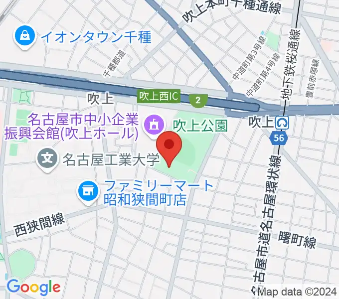 名古屋市昭和スポーツセンターの地図