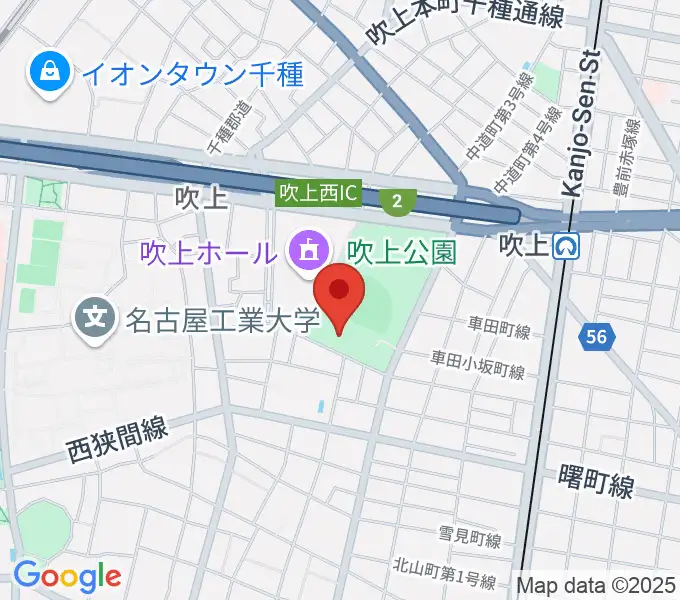 名古屋市昭和スポーツセンターの地図
