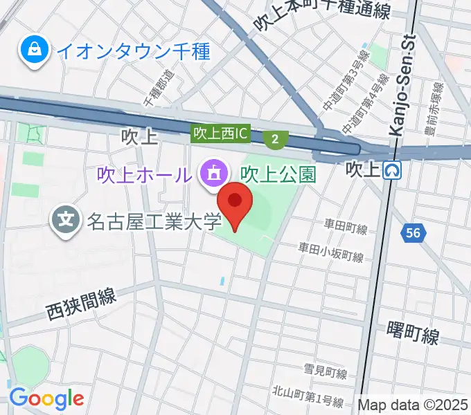 名古屋市昭和スポーツセンターの地図