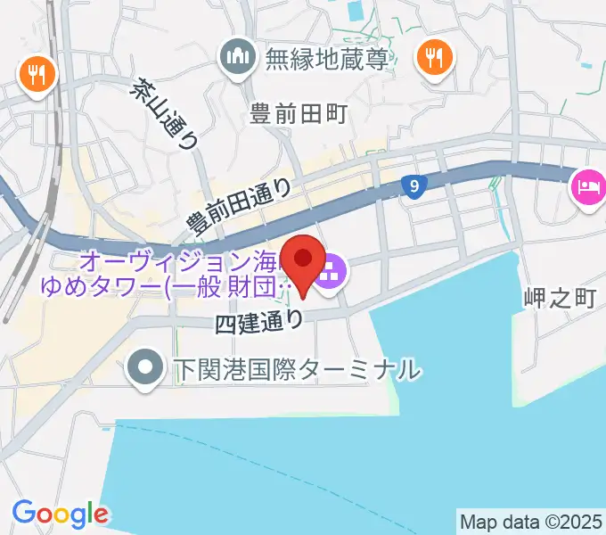 海峡メッセ下関の地図