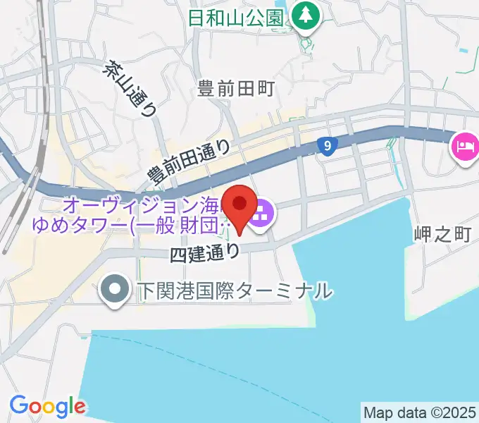 海峡メッセ下関の地図