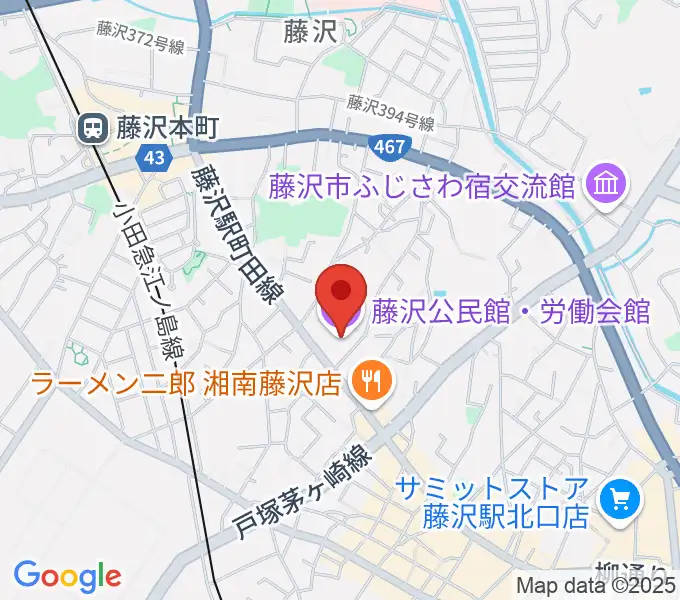 Fプレイスの地図