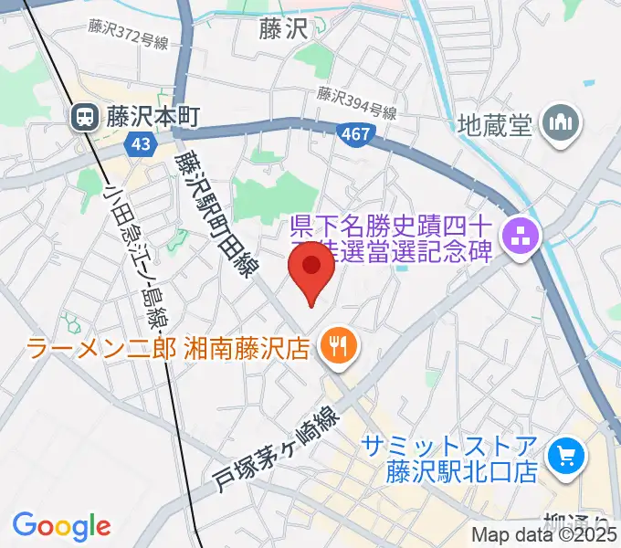 Fプレイスの地図