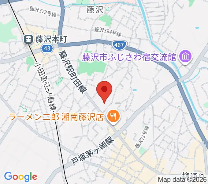 Fプレイスの地図