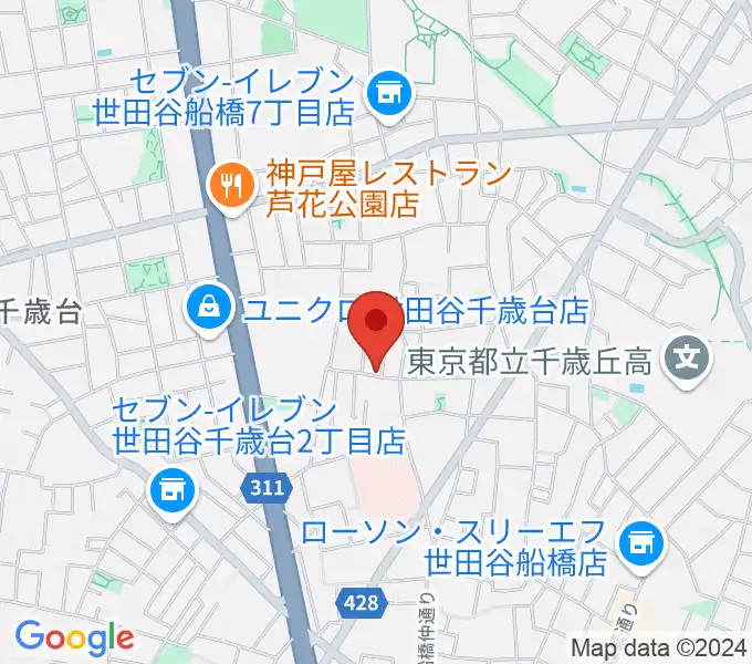 ピアノスクール・クレッシェンドの地図