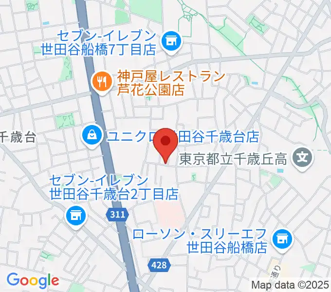 ピアノスクール・クレッシェンドの地図