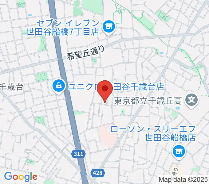ピアノスクール・クレッシェンドの地図