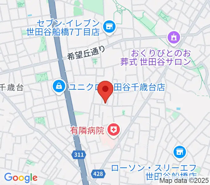 ピアノスクール・クレッシェンドの地図