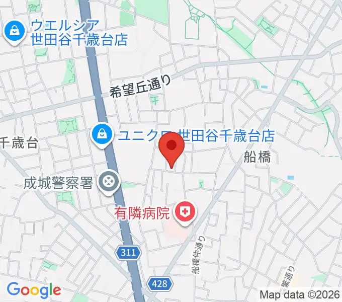 ピアノスクール・クレッシェンドの地図