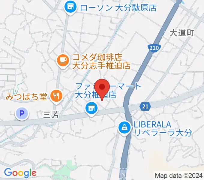 音楽教室Cafe 三月の水の地図