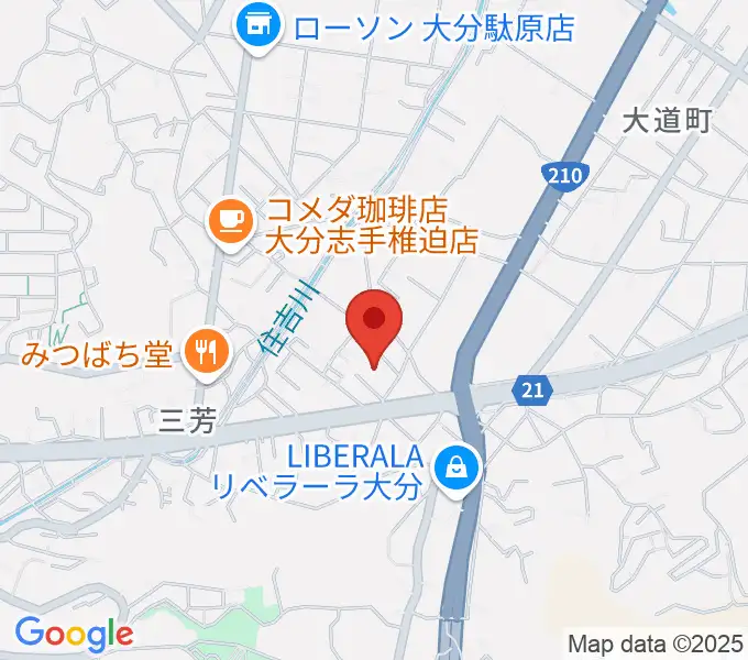 音楽教室Cafe 三月の水の地図