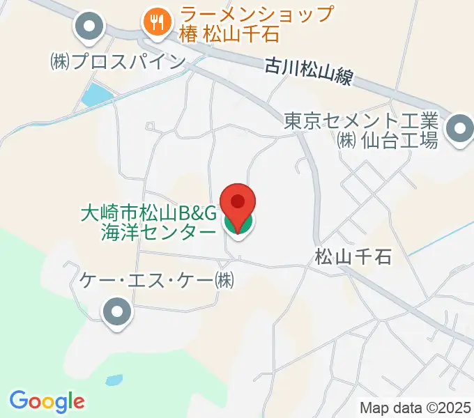 大崎市松山B&G海洋センターの地図