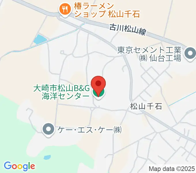 大崎市松山B&G海洋センターの地図