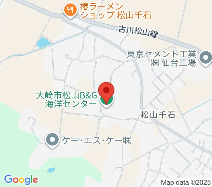 大崎市松山B&G海洋センターの地図
