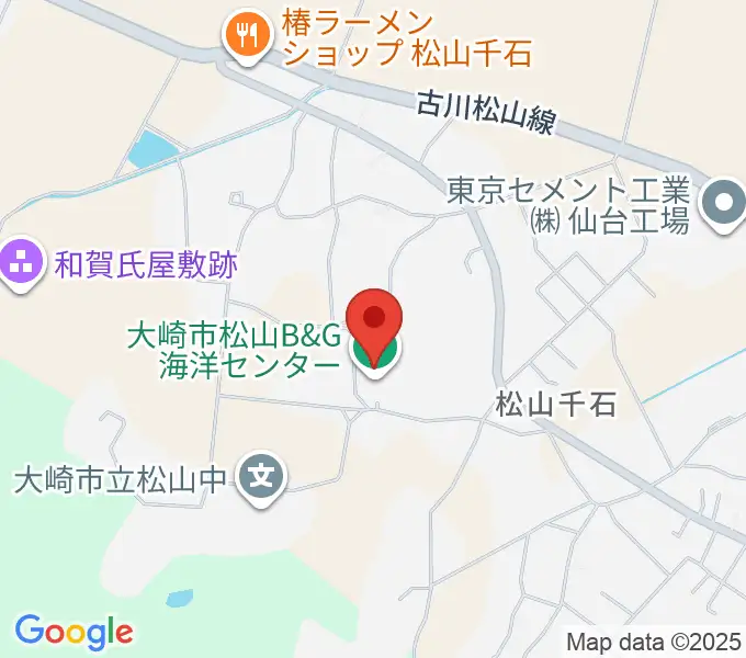 大崎市松山B&G海洋センターの地図