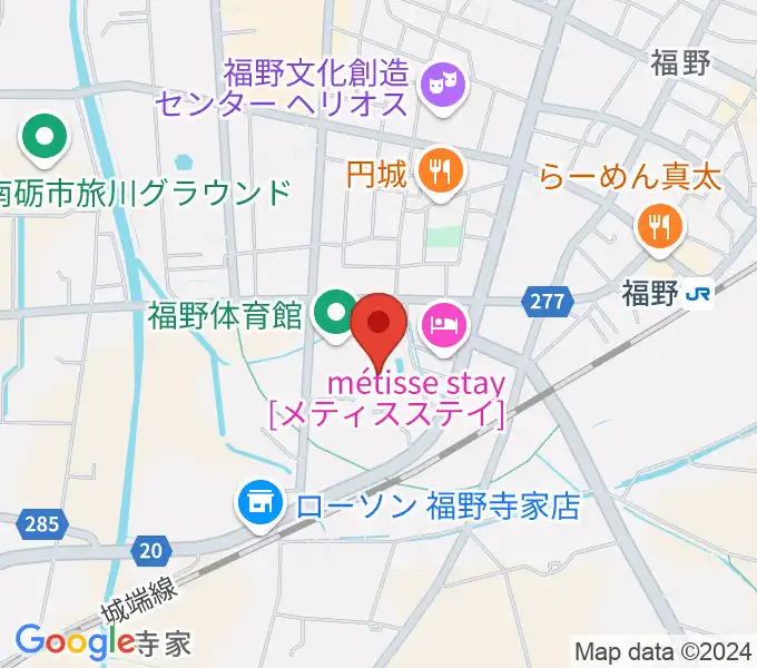 南砺市福野B&G海洋センターの地図