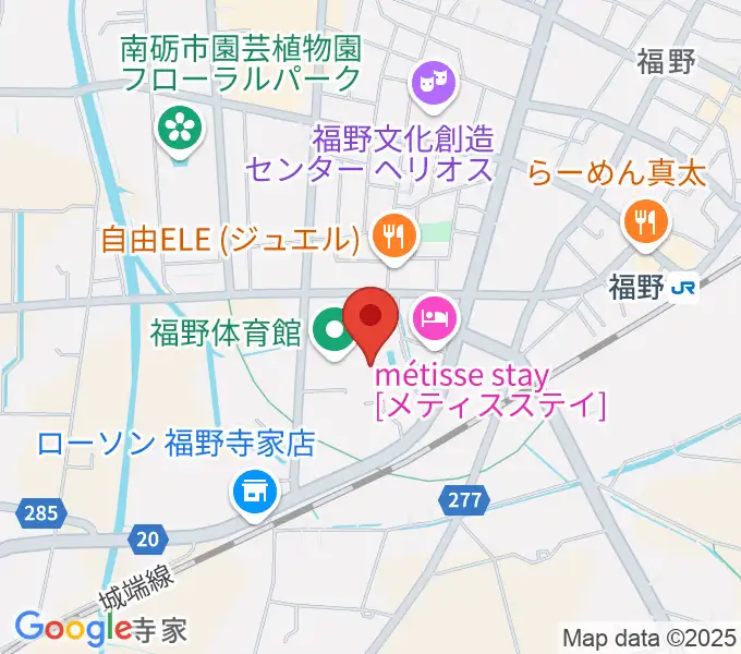 南砺市福野B&G海洋センターの地図