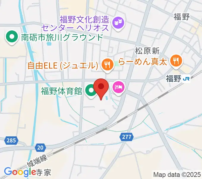 南砺市福野B&G海洋センターの地図