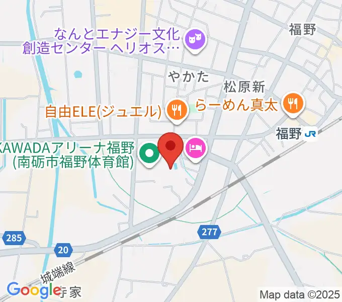 南砺市福野B&G海洋センターの地図