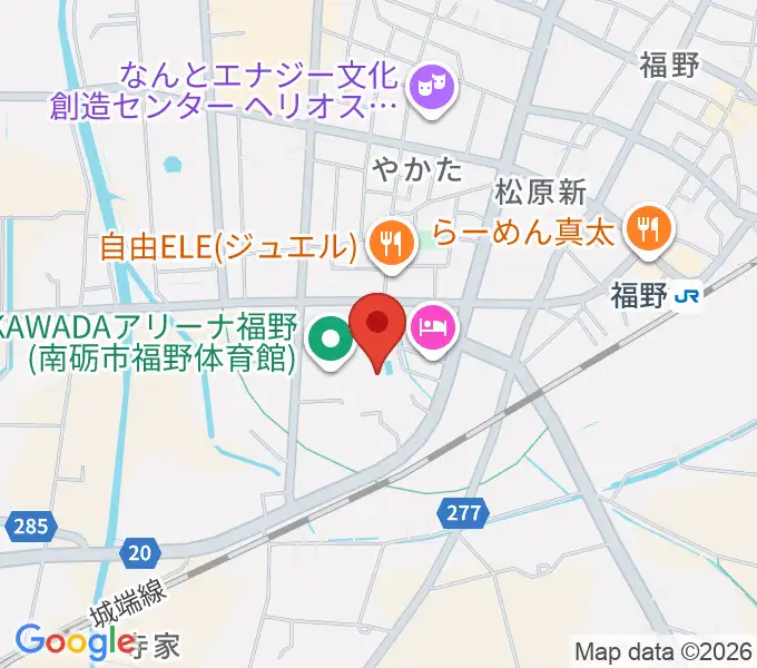 南砺市福野B&G海洋センターの地図