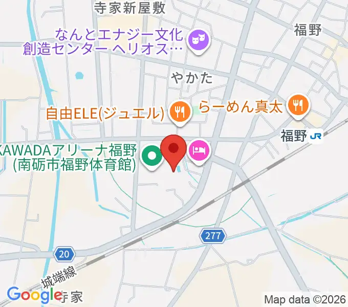 南砺市福野B&G海洋センターの地図