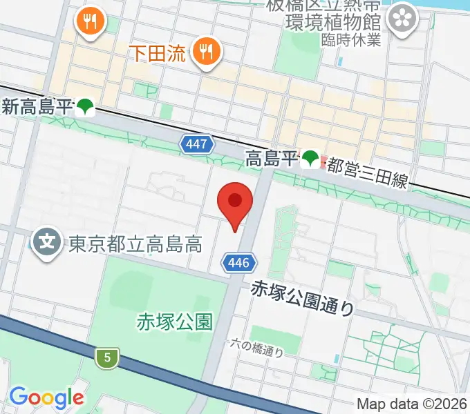 高島平区民館の地図