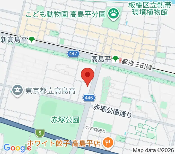 高島平区民館の地図