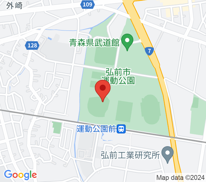 弘前市運動公園野球場 はるか夢球場の場所
