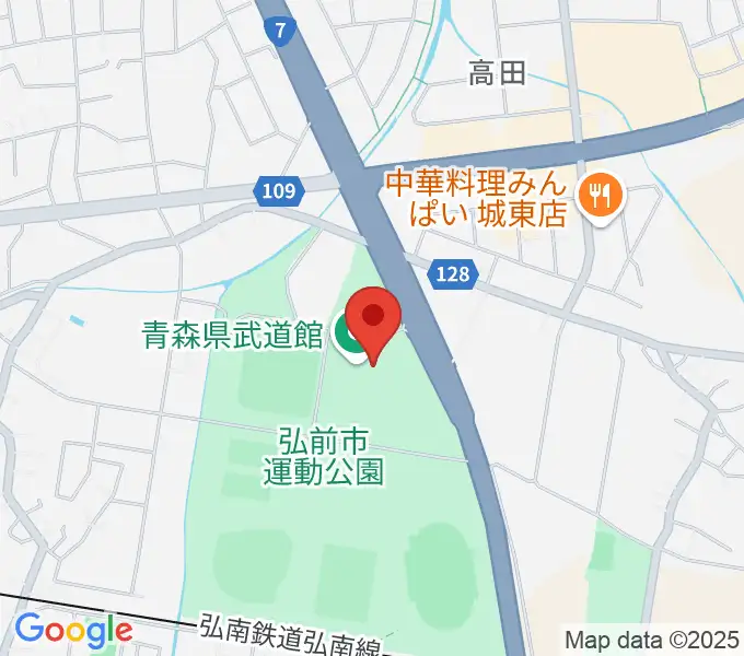 青森県武道館の地図