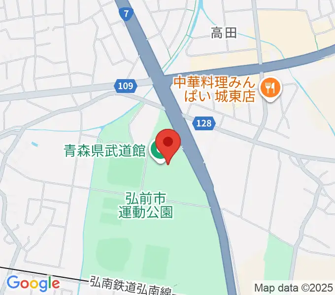 青森県武道館の地図