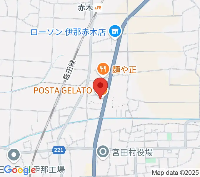 テガミスタジオの地図