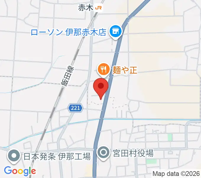 テガミスタジオの地図