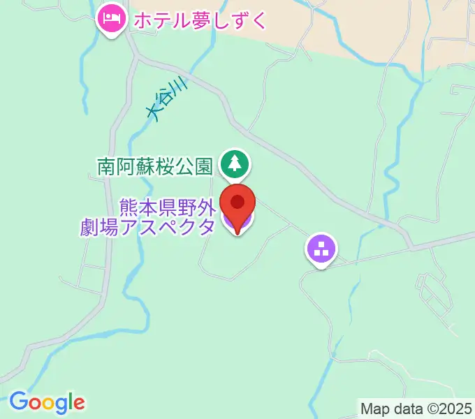 熊本県野外劇場アスペクタの地図