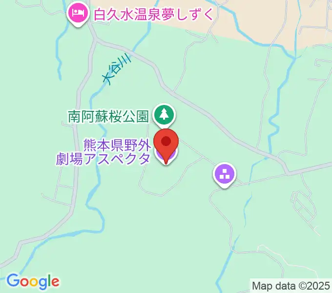 熊本県野外劇場アスペクタの地図